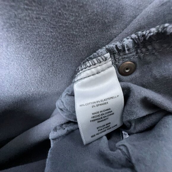 Cabi Jeans Skinny Denim Stretch Grid Print Low Rise Womens Navy Gray Size 8 - Picture 7 of 12